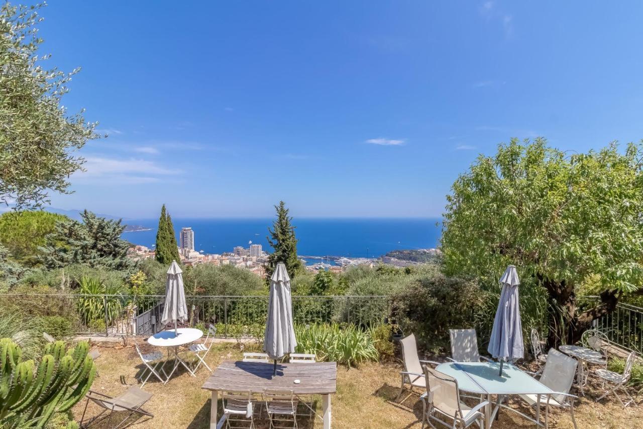 Le Mas D'Angeline, Vue Mer, Jardin Commun, Parking, Voiture Requise, 10 Min En Voiture De Monaco, Route Etroite, Pente Raide, Croisement Limite, Sea View, Shared Garden, Parking, Car Required, 10 Min Drive From Monaco, Narrow Steep Road, Limited Pass Beausoleil Exterior photo